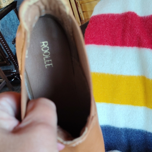 Roolee Brown Leather Ankle Boots Women's Size 10 - Picture 2 of 12